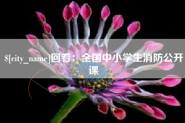 邵东回看：全国中小学生消防公开课