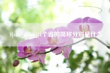 邵东34个省的简称分别是什么