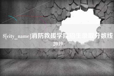 邵东消防救援学院招生录取分数线2019