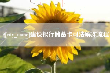 邵东建设银行储蓄卡司法解冻流程