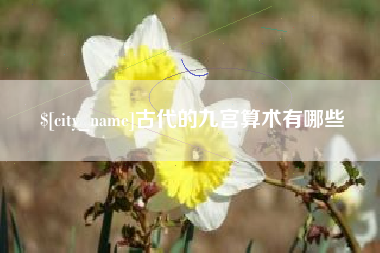 邵东古代的九宫算术有哪些