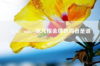 邵东第九枚金牌获得者是谁