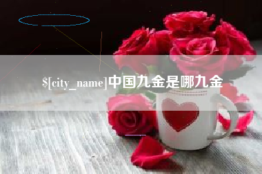 邵东中国九金是哪九金