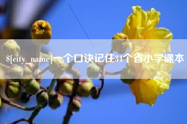 邵东一个口诀记住34个省小学课本