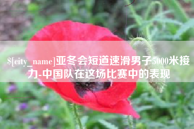 邵东亚冬会短道速滑男子5000米接力-中国队在这场比赛中的表现