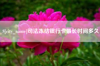 邵东司法冻结银行卡最长时间多久