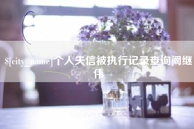 邵东个人失信被执行记录查询阚继伟