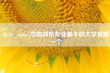 邵东中国消防专业最牛的大学是哪一个