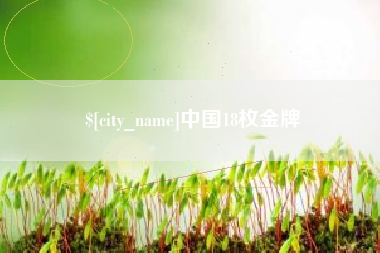 邵东中国18枚金牌