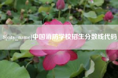 邵东中国消防学校招生分数线代码