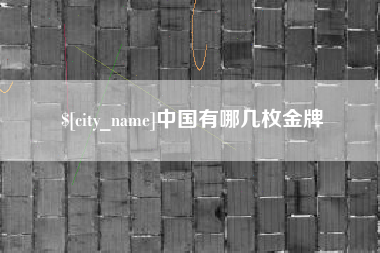 邵东中国有哪几枚金牌