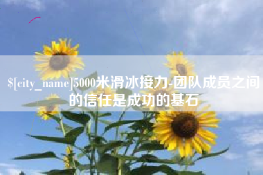 邵东5000米滑冰接力-团队成员之间的信任是成功的基石