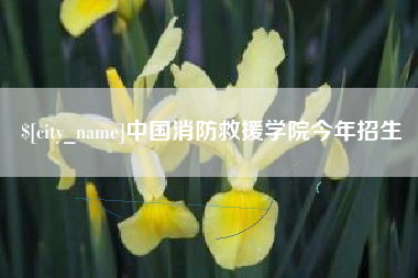 邵东中国消防救援学院今年招生