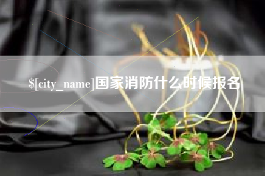 邵东国家消防什么时候报名