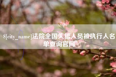 邵东法院全国失信人员被执行人名单查询官网