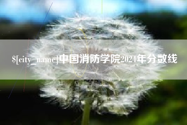 邵东中国消防学院2024年分数线