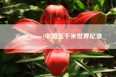 邵东中国五千米世界纪录