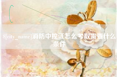 邵东消防中控证怎么考取需要什么条件