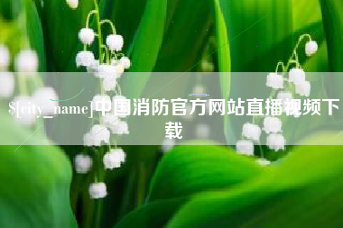 邵东中国消防官方网站直播视频下载
