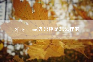 邵东九宫格是怎么样的